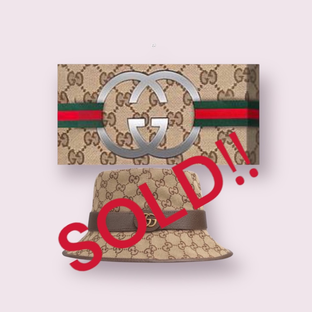 SOLD‼️🥳🎉HP🥳 Gucci fedora canvas GG hat PRICE IS FIRM ‼️ - Picture 1 of 12